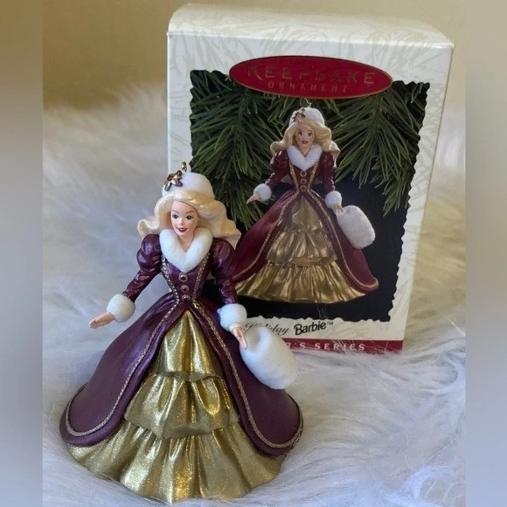 NEW‎ Hallmark Keepsake Ornament 1996 Holiday Barbie 4th in Series QXI5371